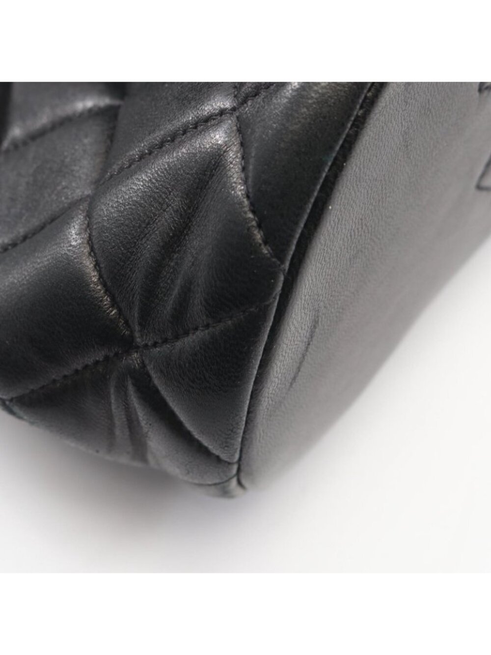 Chanel Backpack Quilted Black Lambskin Double Turnlock Chain - Picture 10 of 13